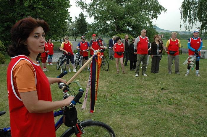 Cyklistická štafeta OV KSČM Teplice