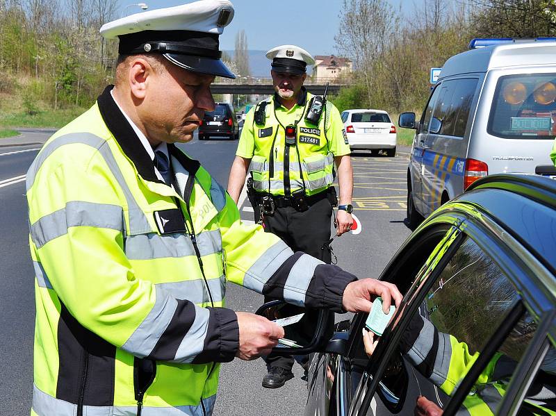 Policejní akce Speed marathon na Teplicku.