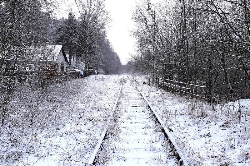 Kozí dráha - oblast Teplicko, foto před Unčínem od Chlumce