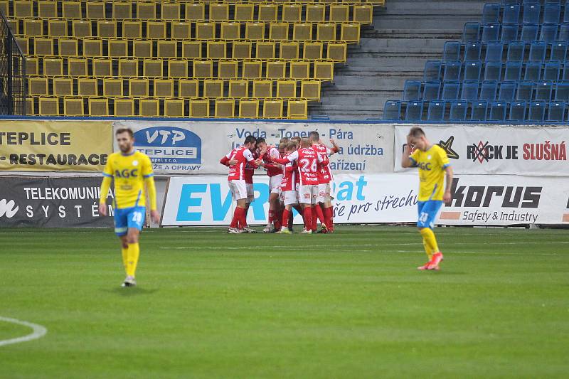 Teplice v důležitém utkání doma prohrály s Pardubicemi 1:2