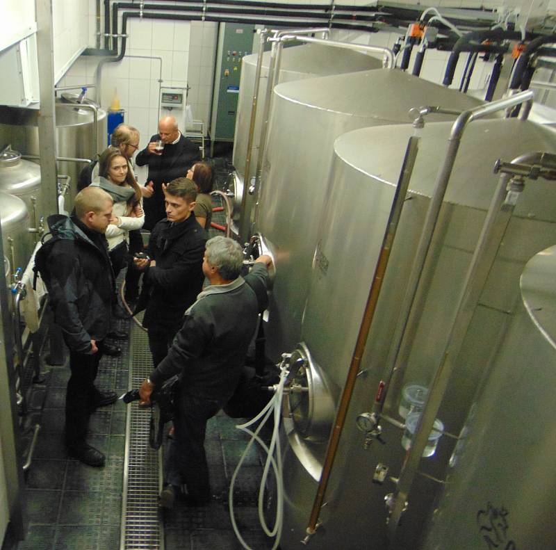 Michal Horáček si v rámci projektu Deníku s názvem Den s prezidentským kandidátem vyzkoušel, jak se vaří pivo v Pivovaru Monopol Teplice