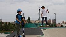 Skatepark Anger v Teplicích je po skončení karantény v obležení.