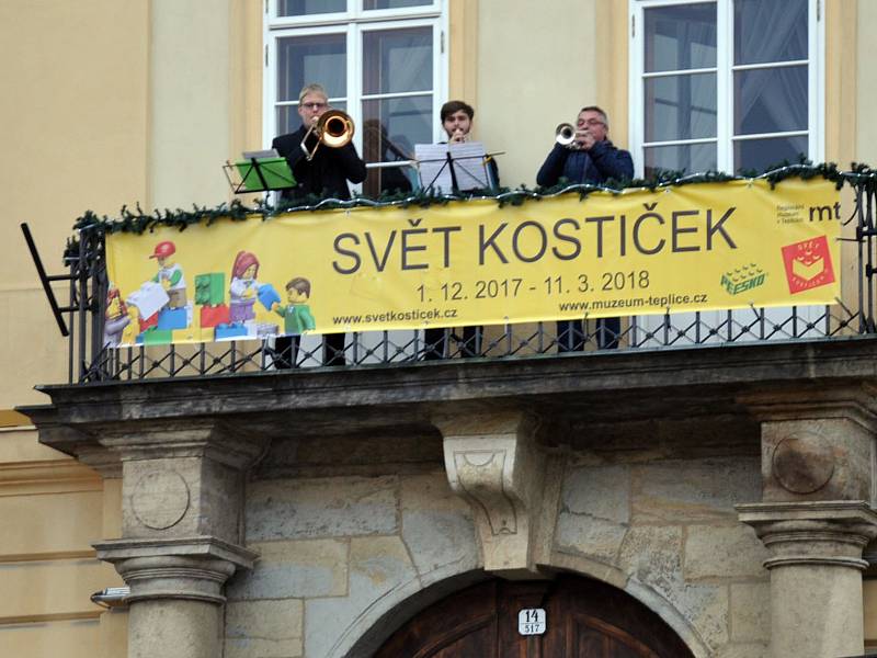 9. Vánoční trhy na Zámeckém náměstí pořádáné Lions Clubem Teplice