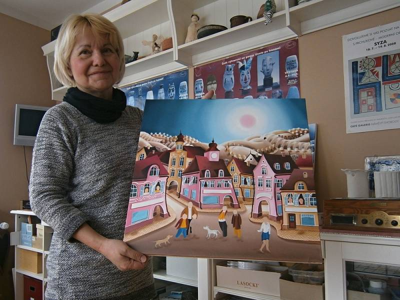 Sylva Prchlíková svými výtvarnými pracemi otevírá lidem okna do své duše
