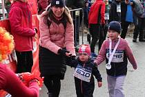 Winter Milada Run 2022 - dětská část závodu.