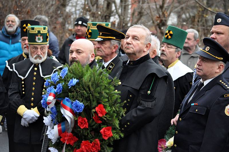 Pietní akt obětem katastrofy na dole Nelson III.