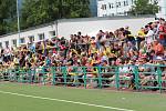 Americký fotbal v Teplicích. Teplice (žluté dresy) - Třinec