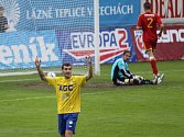 Admir Ljevakovič se raduje z gólu v síti Dukly. Ilustrační snímek. 