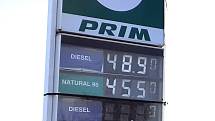 Prim Srbice. Nafta 48.90 a Natural 45.50 korun. Ceny pohonných hmot v Teplicích, dopoledne 11. 3. 2022