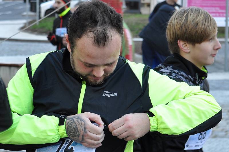 Z Teplického zimního půlmaratonu...