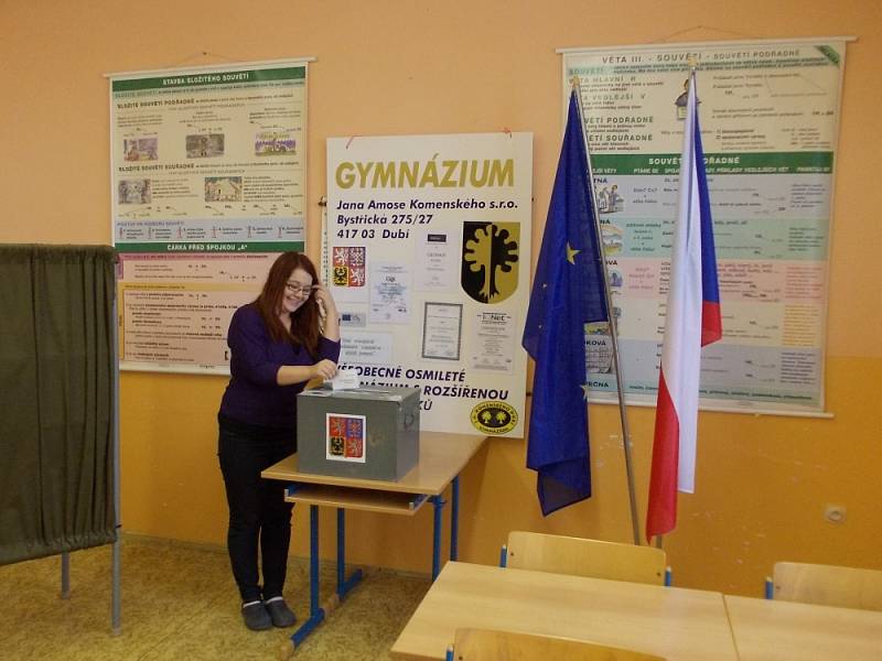 Gymnázium Dubí se zapojilo do projektu studentské prezidentské volby. Na škole v Dubí vyhrál Franz, druhý byl Sobotka a třetí Fischerová.