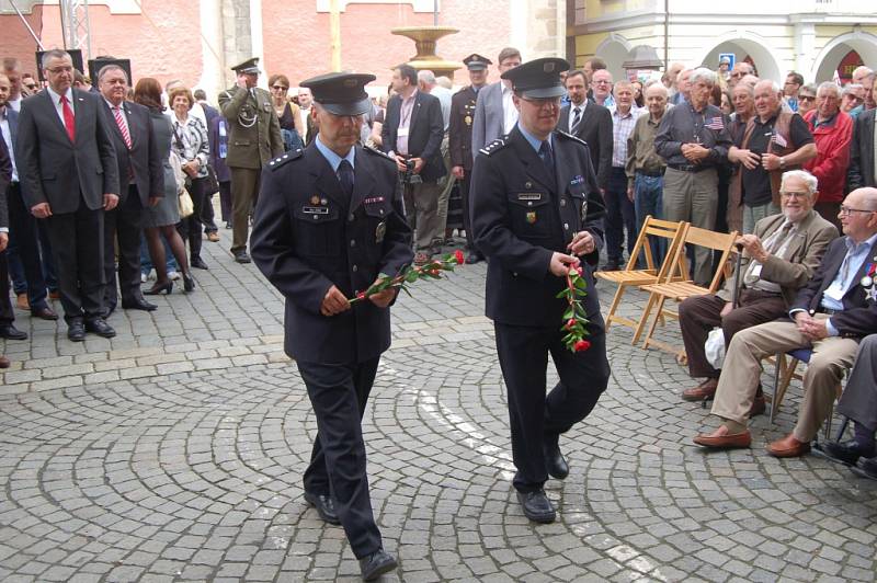 Oslavy 70. výročí osvobození v Domažlicích.