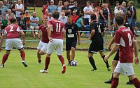 Pouťový fotbal v Postřekově: Sokol Postřekov (červení) - SIGIteam (černí) 5:9.