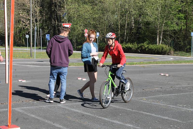 Okresní dopravní soutěž se konala 25. dubna.