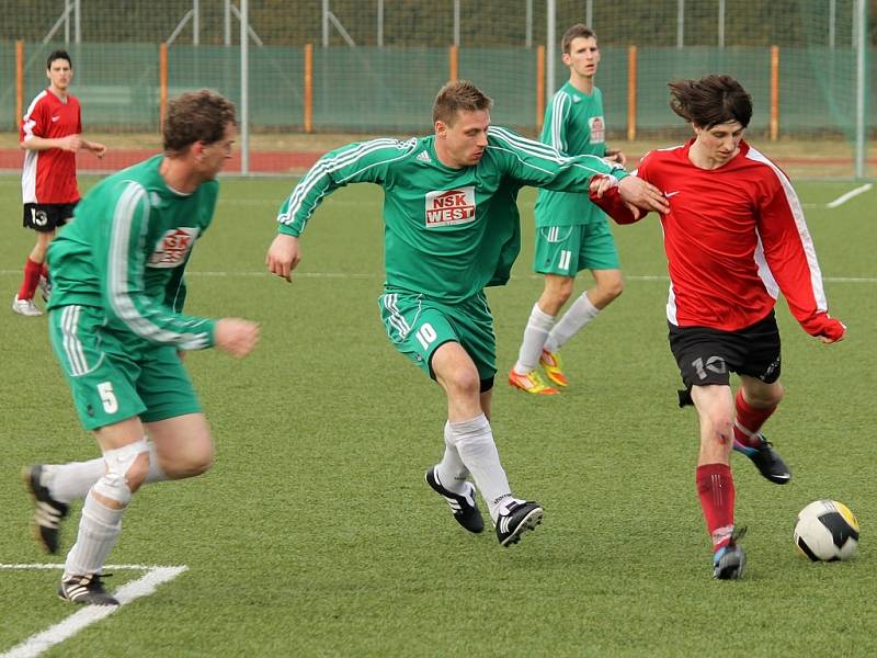 Z utkání krajského přeboru mezi FC Dynamo H. Týn a Slavojem Stod.