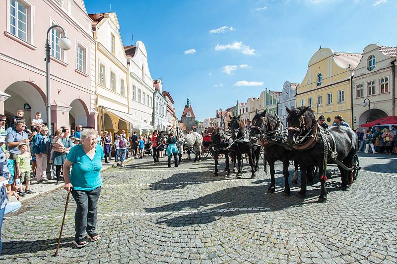 V Domažlicích se uskutečnil jubilejní ročník Svatováclavské jízdy.