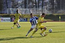 Fortuna:ČFL Jiskra Domažlice (modrobílé dresy) - Olympia Radotín 0:1.