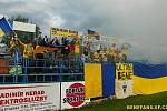 Nejen v Kolovči, ale i v divizním Benešově mají fotbalové fanoušky. Jejich choreo v derby s Vlašimí B byla povedená.