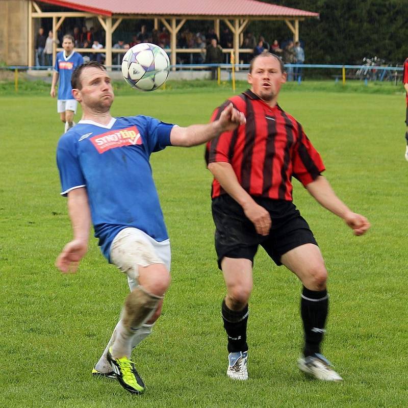 Z utkání fotbalistů FK Staňkov a Slavoj Koloveč B.