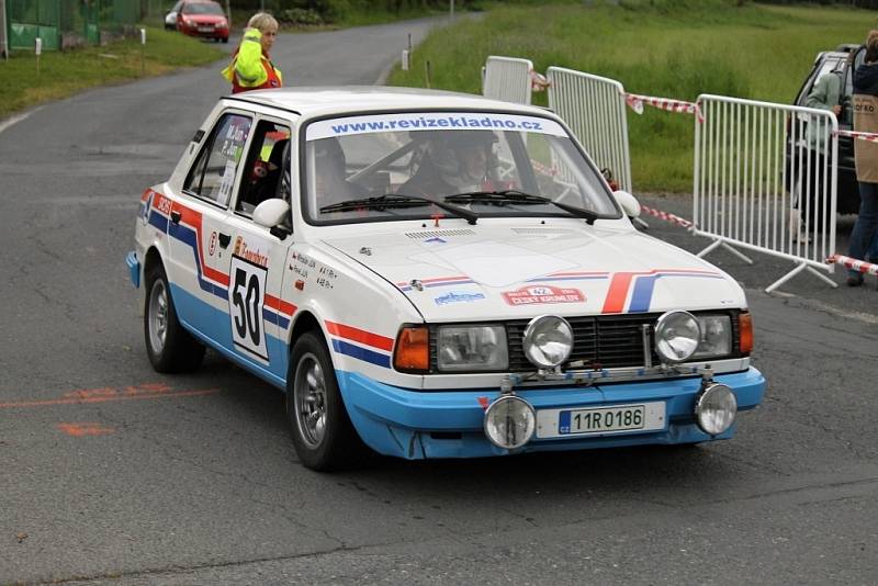 Historic Vltava Rallye 2014. ´Historici´ na Hájovně u Kdyně. 