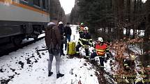Nehoda vlaku u České Kubice