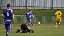 Třetiligové derby mezi FK Tachov a Jiskrou Domažlice.