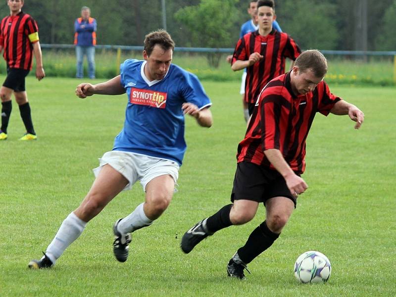 Z utkání fotbalistů FK Staňkov a Slavoj Koloveč B.