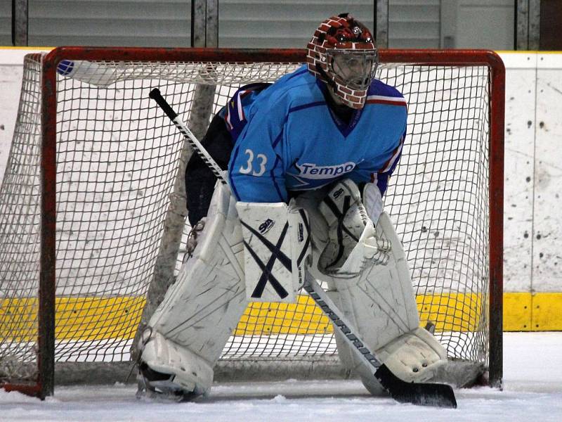 Z utkání hokejistů HC Staňkov s Čechií Příkosice.