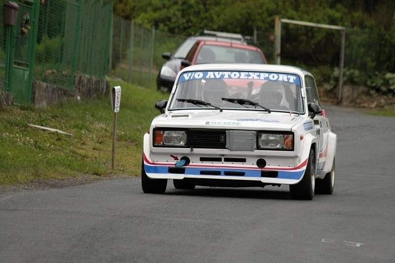 Historic Vltava Rallye 2014. ´Historici´ na Hájovně u Kdyně. 