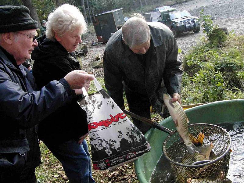 Z výlovu Černého rybníka 18. října 2011.