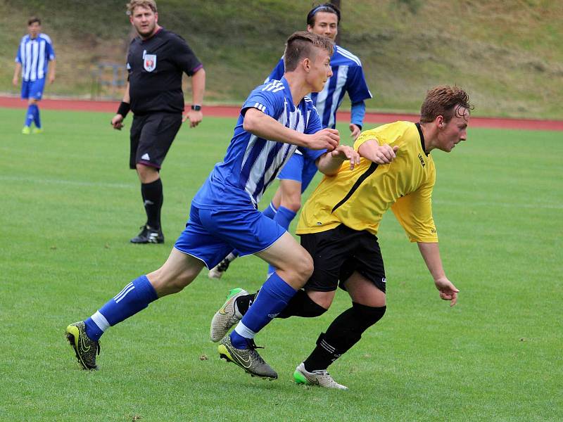 Dorostenecké derby v krajském přeboru. Jiskra Domažlice vs. FC Dynamo H. Týn.