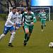 FORTUNA ČFL, skupina A: TJ Jiskra Domažlice (na snímku fotbalisté v bílomodrých dresech) - Bohemians Praha 1905 B 2:0.