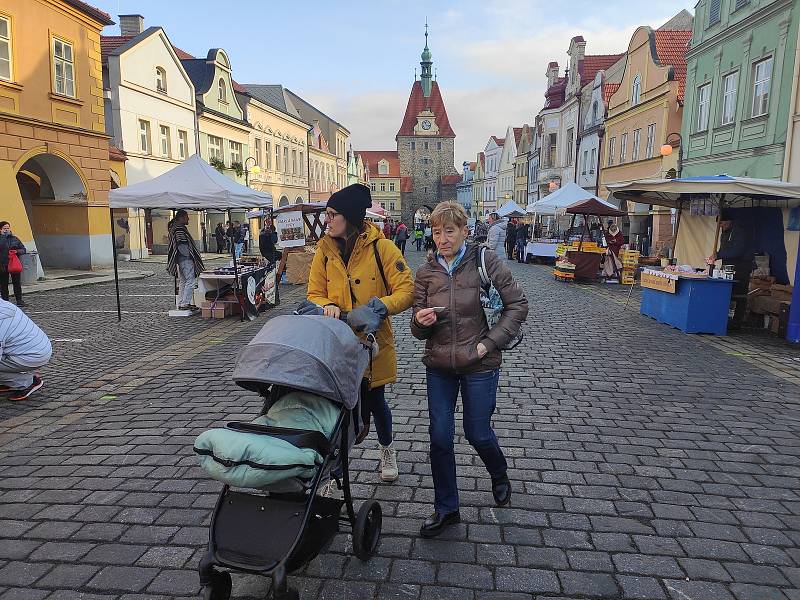 Jednodenní Vánoční trhy v Domažlicích přilákaly v sobotu 18. prosince spoustu návštěvníků. Lidé zavzpomínali i na Havla, který zemřel přesně před deseti lety.