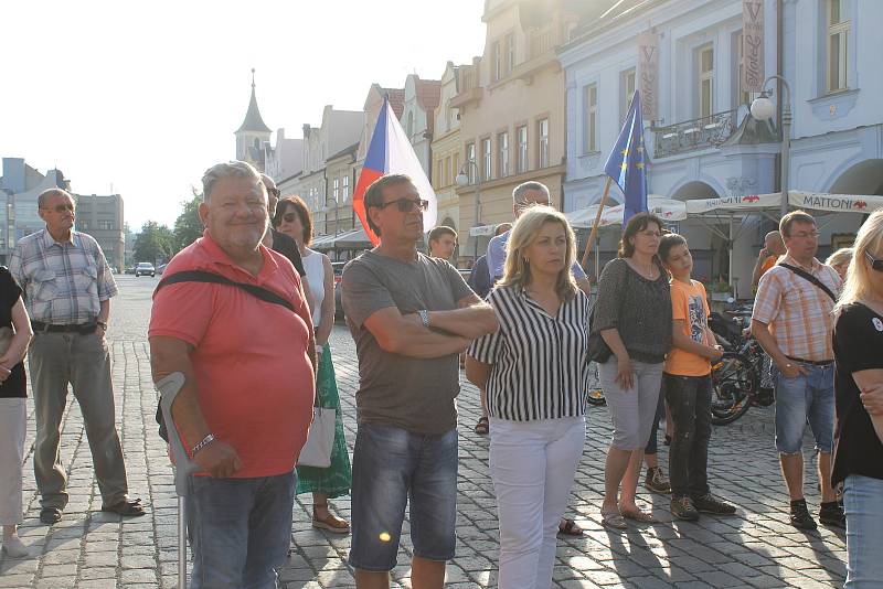 Na demonstraci na domažlickém náměstí Míru se sešlo asi 150 lidí. Zahráli zde také dvě kapely. Kromě hlavní pořadatelky Jana Filipové, promluvil také Antonín Kolář z ProHnutí Plzeň a organizátor poběžovických protestů.