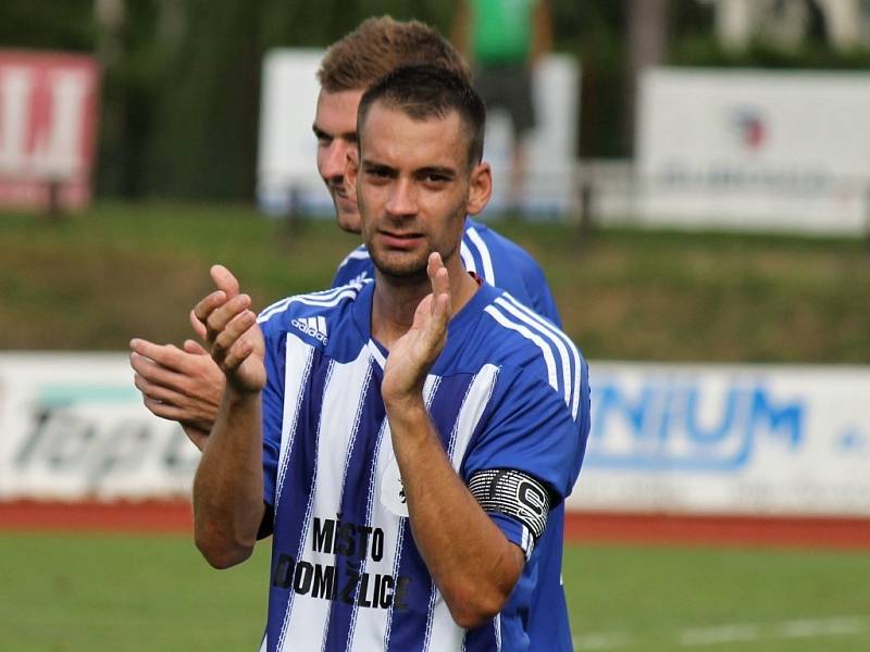 1. kolo ČFL: Jiskra Domažlice A - Slavoj Vyšehrad 2:0 (1:0).