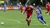 1. kolo ČFL: Jiskra Domažlice A - Slavoj Vyšehrad 2:0 (1:0).