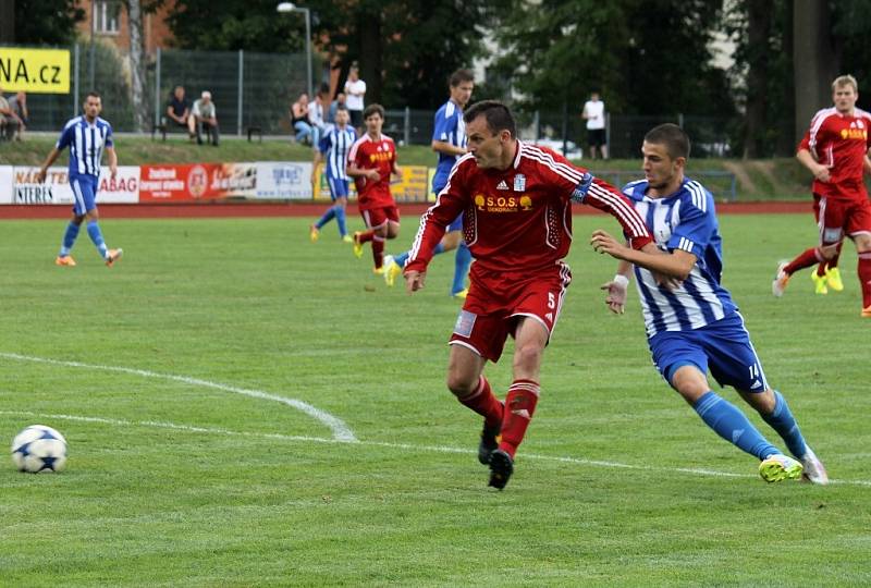 1. kolo ČFL: Jiskra Domažlice A - Slavoj Vyšehrad 2:0 (1:0).