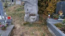 Hroby, sochy, kříže a další místa, která by se měla na klenečském hřbitově opravit.