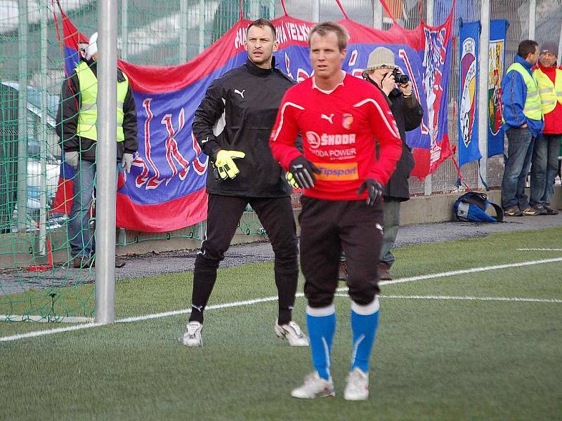 Fotbalový svátek v Domažlicích. Jisrka, lídr divizní skupiny A, se na Střelnici utkala s lídrem Gambrinus ligy Viktorií Plzeň.