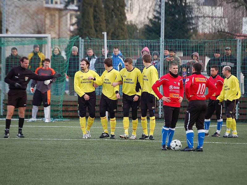 Fotbalový svátek v Domažlicích. Jisrka, lídr divizní skupiny A, se na Střelnici utkala s lídrem Gambrinus ligy Viktorií Plzeň.