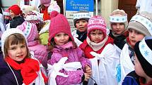 Děti z domažlické mateřské školy v Palackého ulici.