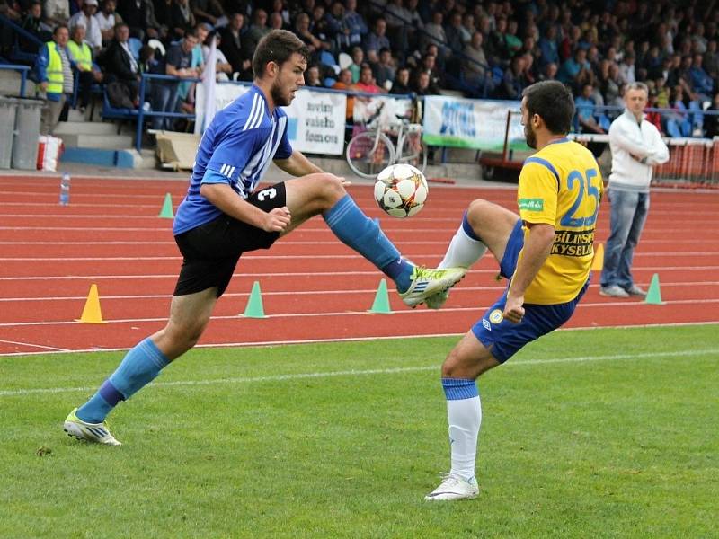 První zápas osmifinále Poháru České pošty: Jiskra Domažlice - FK Teplice 0:4 (0:1).