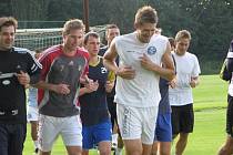 Ze zahájení letní přípravy fotbalistů SK Roudnice nad Labem.