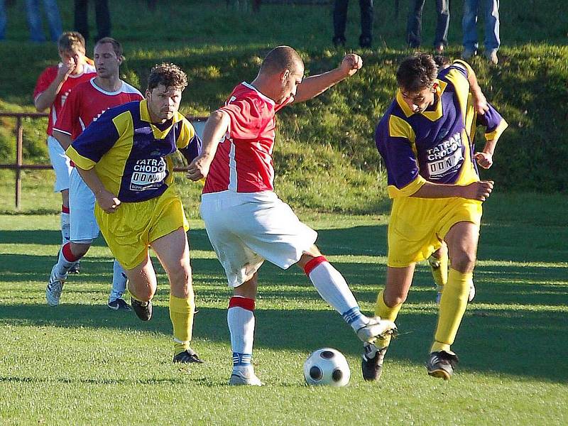 Z chodského derby mezi Tatranem Chodov a Spartakem Klenčí. 