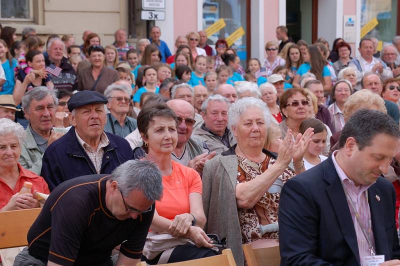 Oslavy 70. výročí osvobození v Domažlicích.