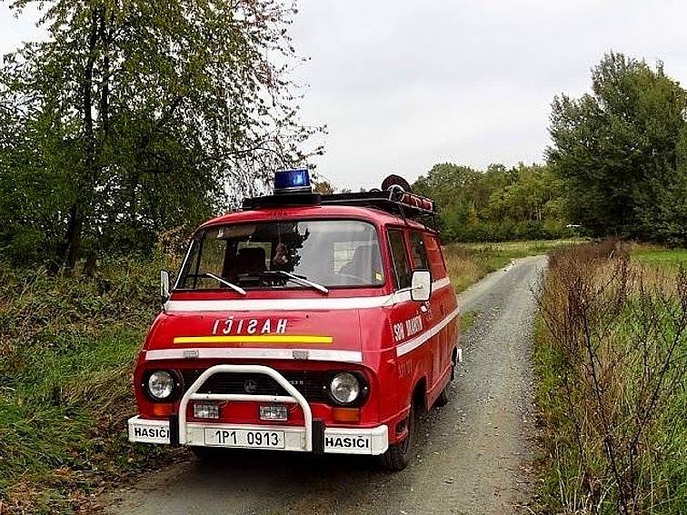 Ze cvičení českých a německých hasičů na Poběžovicku.