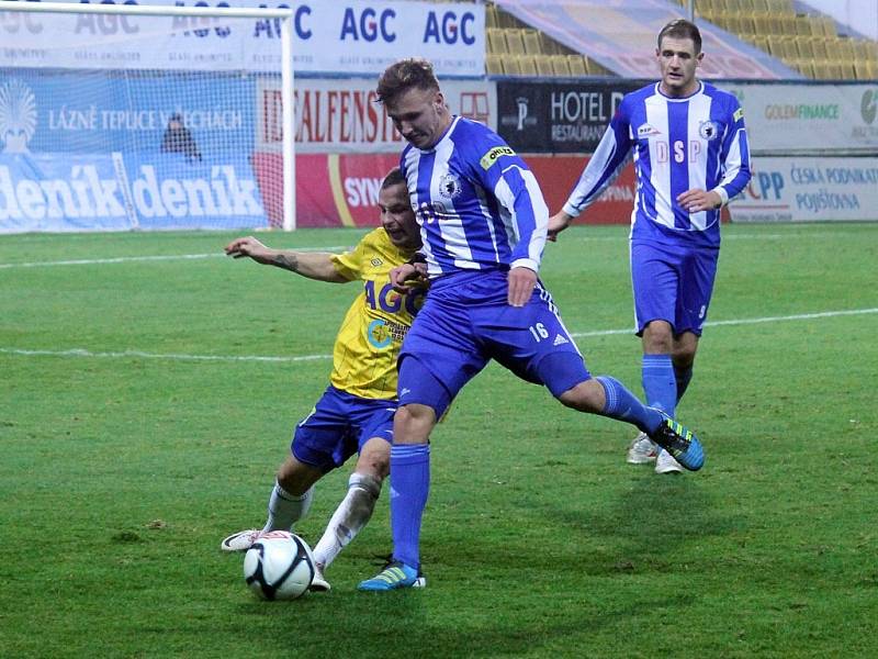 Jiskra na Stínadlech. Odveta osmifinále Poháru České pošty FK Teplice - Jiskra Domažlice 2:1. 