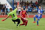 1. kolo ČFL: Jiskra Domažlice A - Slavoj Vyšehrad 2:0 (1:0).