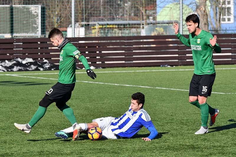 Přípravné utkání na umělé trávě v Sokolově, FK Baník Sokolov - TJ Jiskra Domažlice 2:1