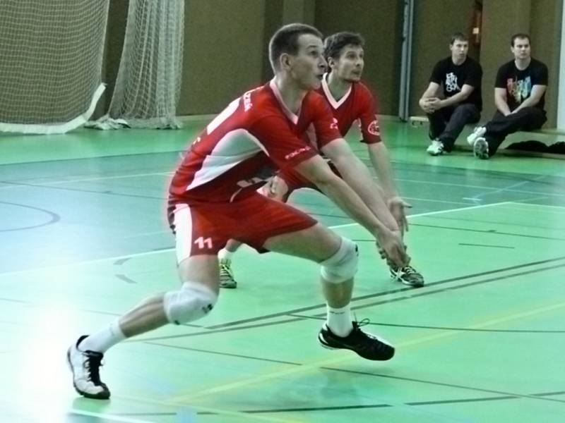 Volejbalové derby mezi Jiskrou Domažlice a USK Slavia Plzeň.